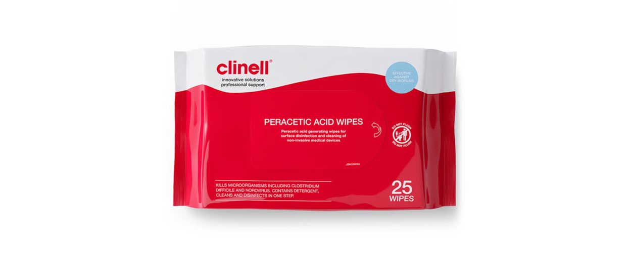 Clinell Peracetic Acid Wipes